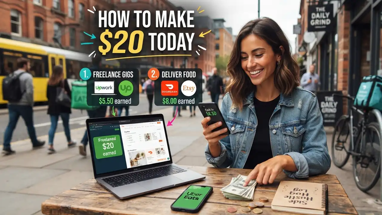 How to Make $20 Today Fast Online for Free without Paying-or-Investment-or-Job