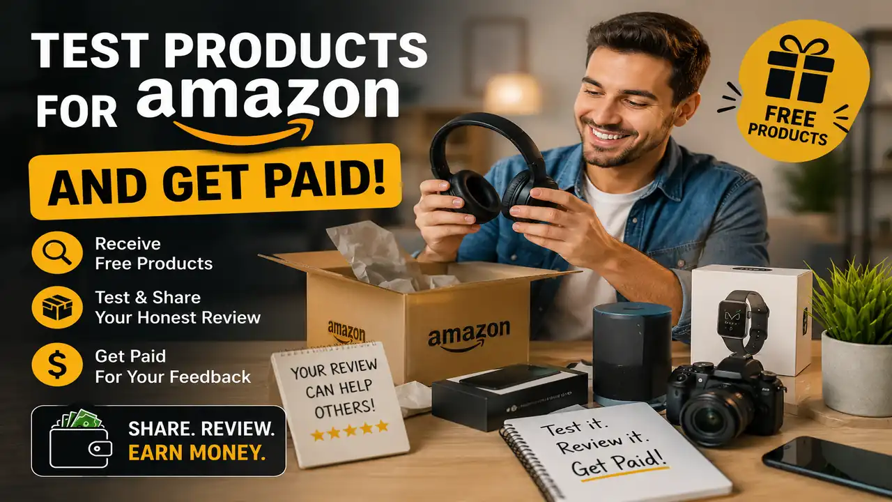 Test Products for Amazon and Get Paid Free Stuff-Amazon Product Tester from Home-Amazon Product Review Program